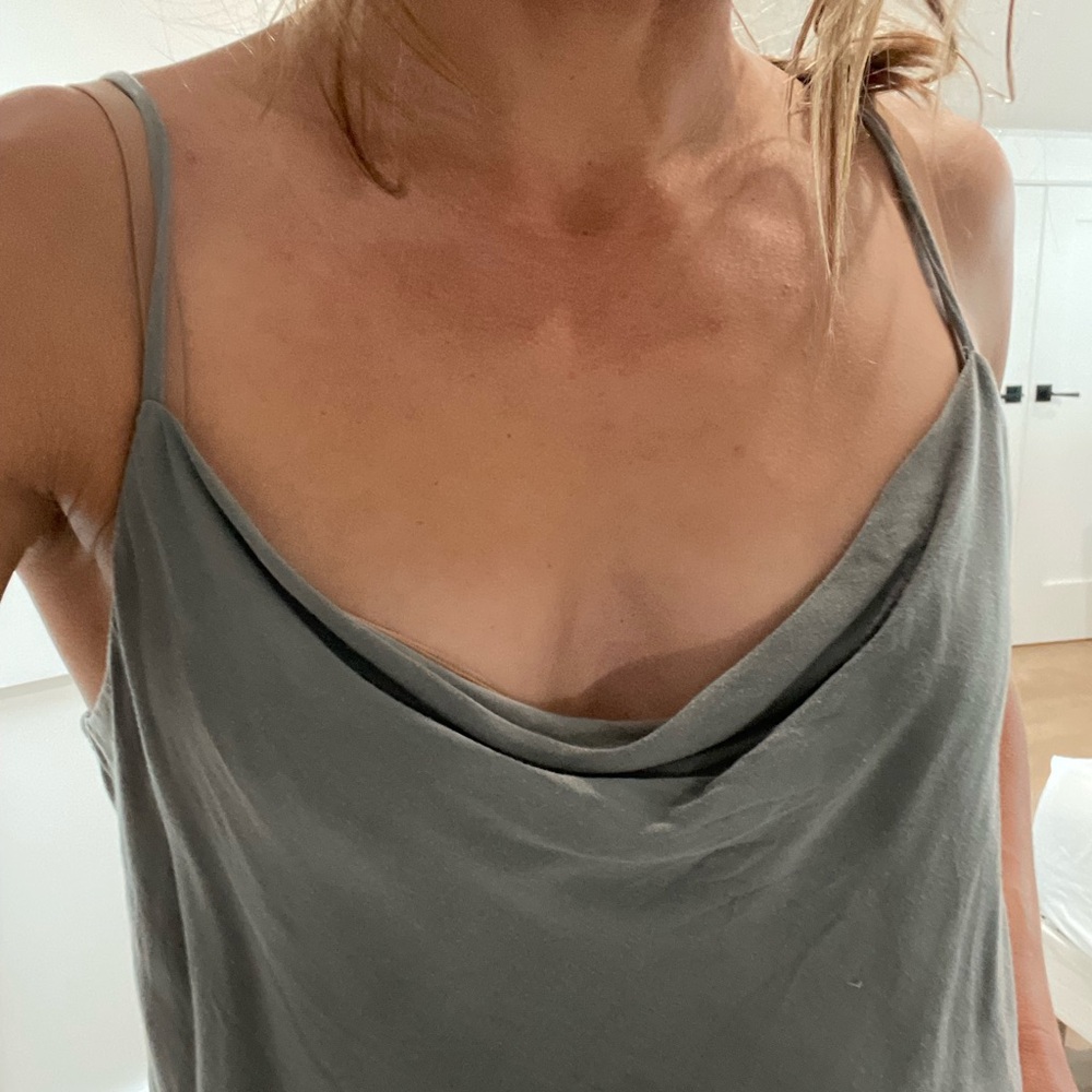 Blue-Gray Cowl Cami - Picture 3 of 3
